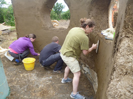 earth plastering